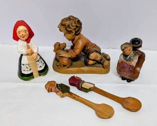 Misc. Vintage Hand Carved Items