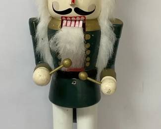Green Nutcracker With Drum Set