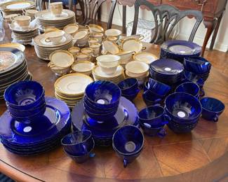 Cobalt dishes