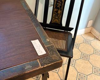 Chinoiseri card table set
