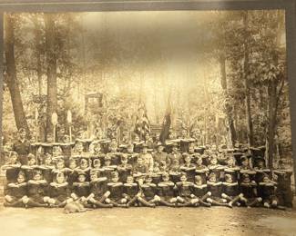 Early photo of Boy Scouts