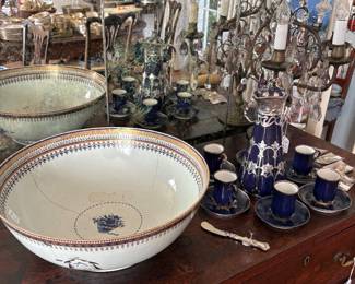 Rare bowl and chocolate set