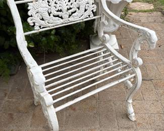 Antique iron chair