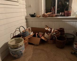 Baskets and household items 