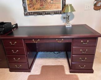 Gorgeous cherry finish executive desk