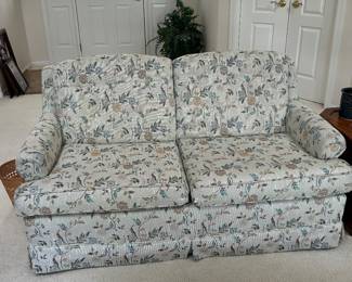 Custom Upholstery Love Seat - Midcentury princess! 