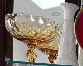 Colored glass, milk glass