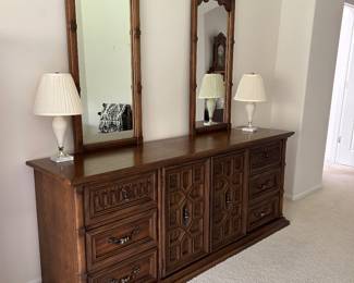 Midcentury modern brutalist style dresser