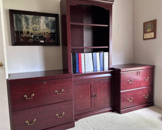 dark cherry finish lateral file cabinets, bookcase cabinet