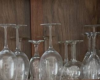 Wine glass collection