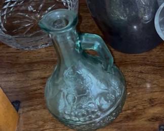 Beautiful turquoise aqua glass