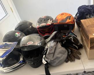 motorcycle helmets and gear
