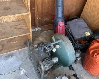 air compressor, leaf blower