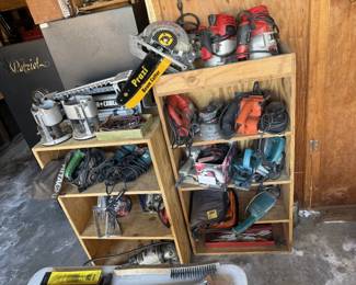 sanders, plunge router, router, angle grinders, belt sander
