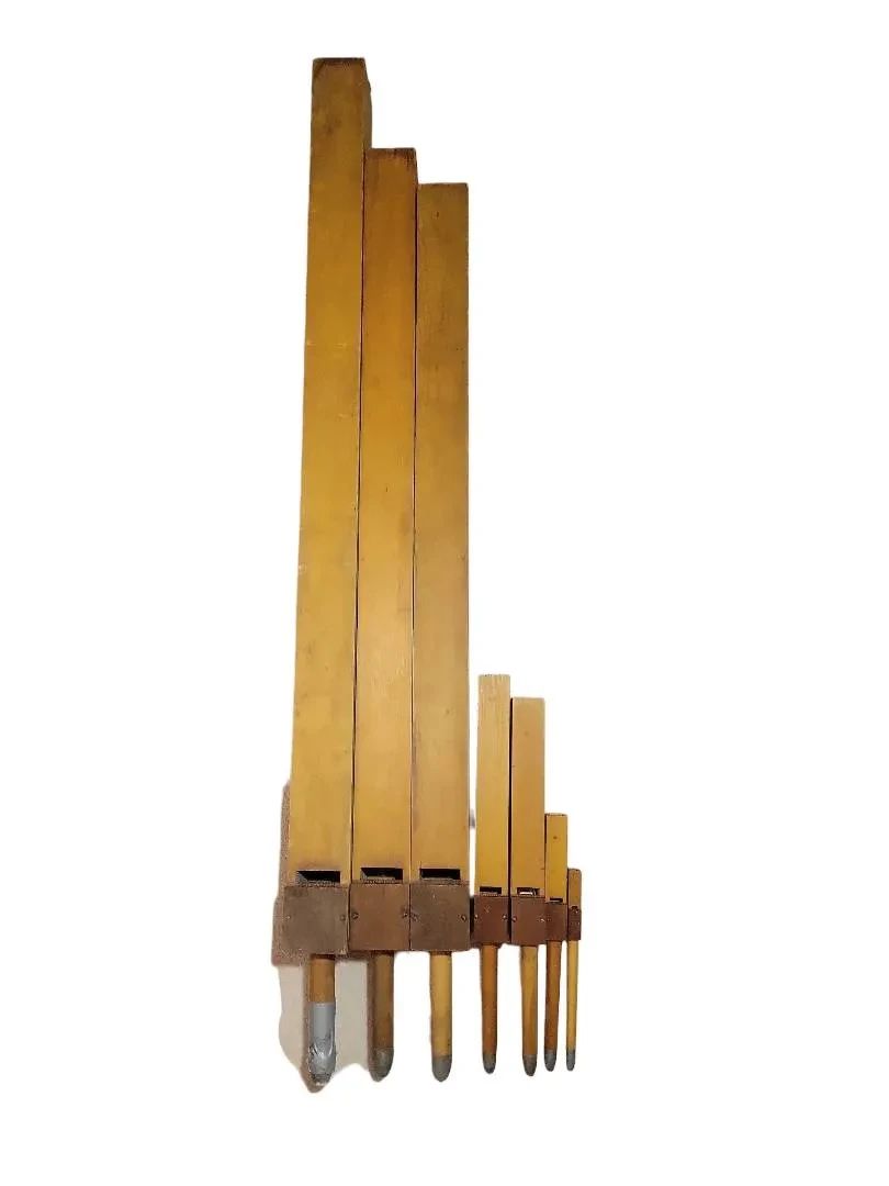 Pipes From A Wooden Pipe Organ