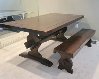 Rustic Solid Pine Table Bench