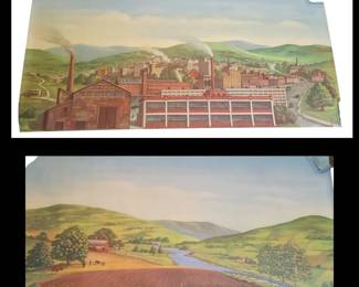 Vintage Rust Belt Lithographs