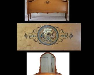 Birdseye Maple Dresser Full Bed