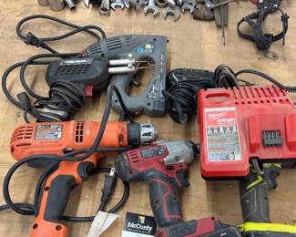 Soldering Guns, Drills, and Stapler