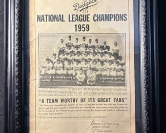 027 59 LA Dodgers NL Champion Print