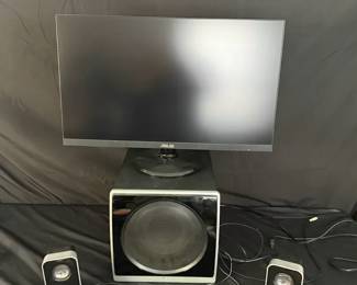 049  Asus 27 LCD Monitor  Logitech Speakers