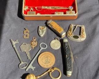 304 Mens Misc. Knives, Tie Clips,  More