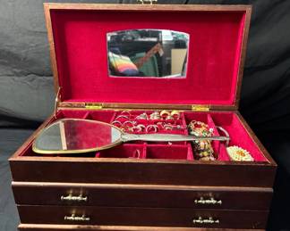 023  FULL Large Costume Jewelry Box