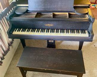  004 133 Rare Chickering 14 Grand Piano