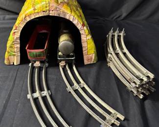 034  Tin Tunnel Train Cars