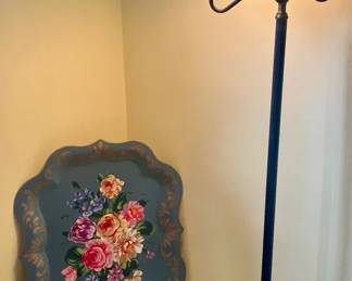 411 Social Supper Trays  Tole Lamp