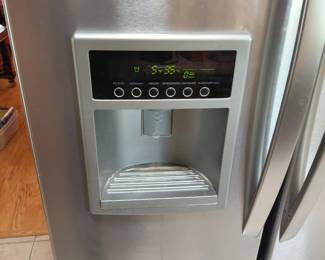LG French door refrigerator stainless steel outside