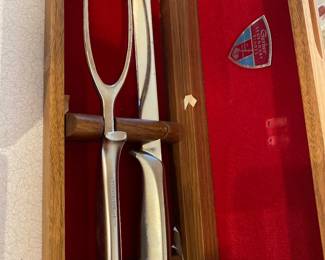 Gerber Legendary Blades Carving 2 Piece Set Ron Stainless Steel w/Walnut Box