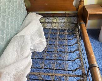 Early bed. Great for a cabin! This is a 3/4 bed with special made mattress 