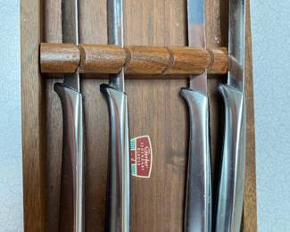 Gerber Miming Steak Knife Set Of 4 Legendary Blades Stainless Steel Original Box