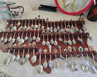 selection of souvenir spoons, spoons sold separately