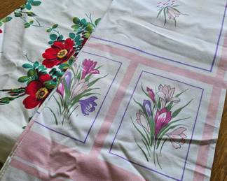 lots of vintage linen