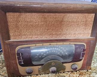 vintage radio, as is