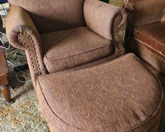 comfy chair with ottoman