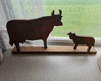 wooden farm animals