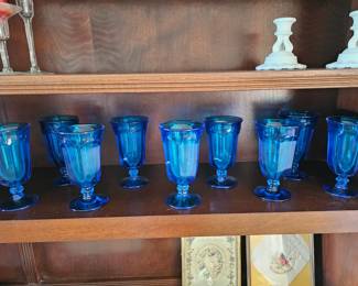 blue goblets