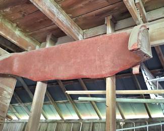 the back of a horse buggy, would make a great bench or couch