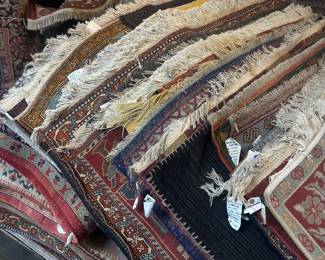 hundreds of vintage & modern rugs to flip through 