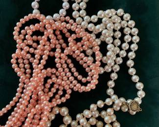 Faux pearls
