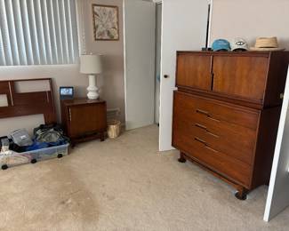 MCM mid century modern high boy dresser by JohnnCameron