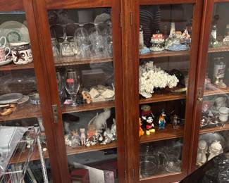 Vintage bookshelves and bric brac 