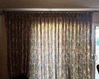 Curtains MBR Floral 98 W x 92 L 4 Panels Total $50 Per Set of Two