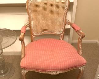 French Country Side Chair Pink $95