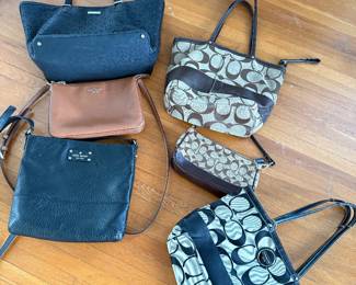 Coach and Kate Spade handbags