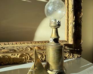 Brass oil lamps