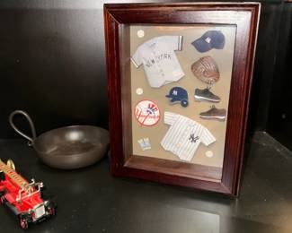 New York Yankees Memorabilia Display Frame